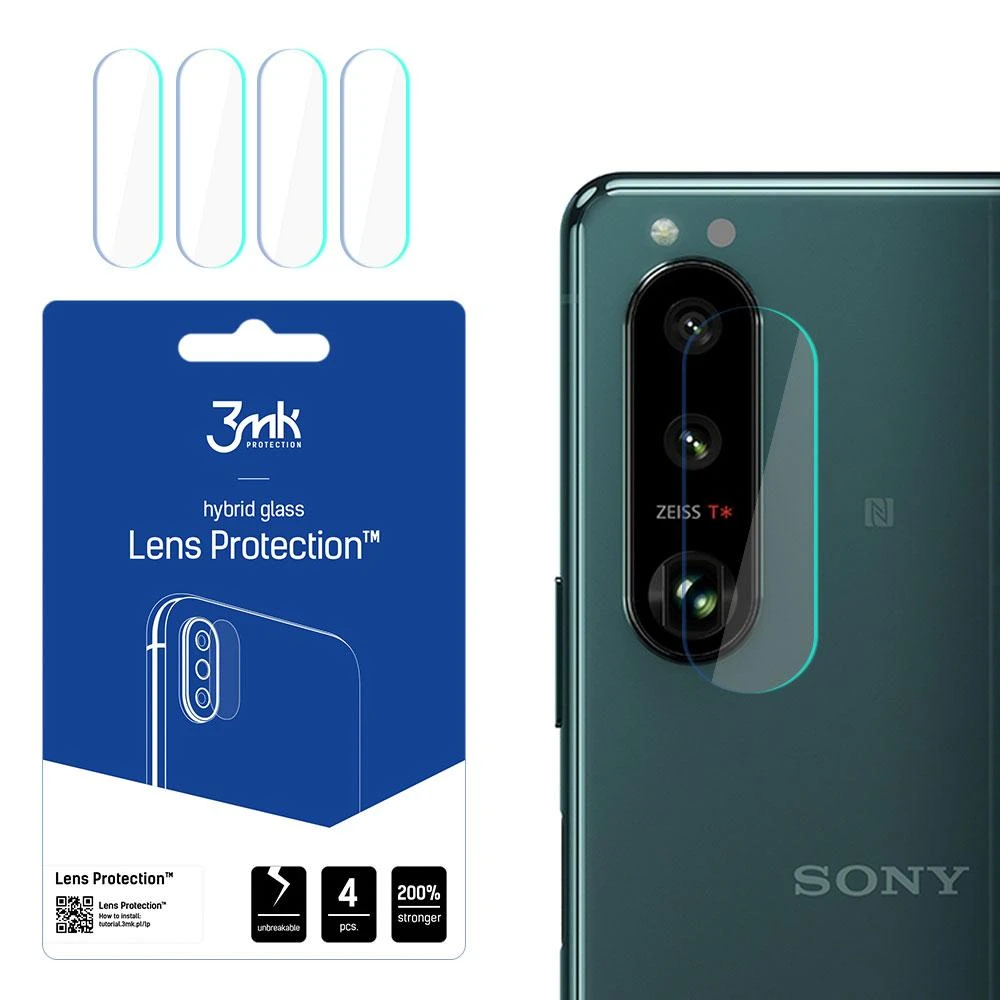 3MK FLEXIBLE GLASS LENS HYBRID GLASS SONY XPERIA 10 III 5G FOR 4 PCS CAMERA