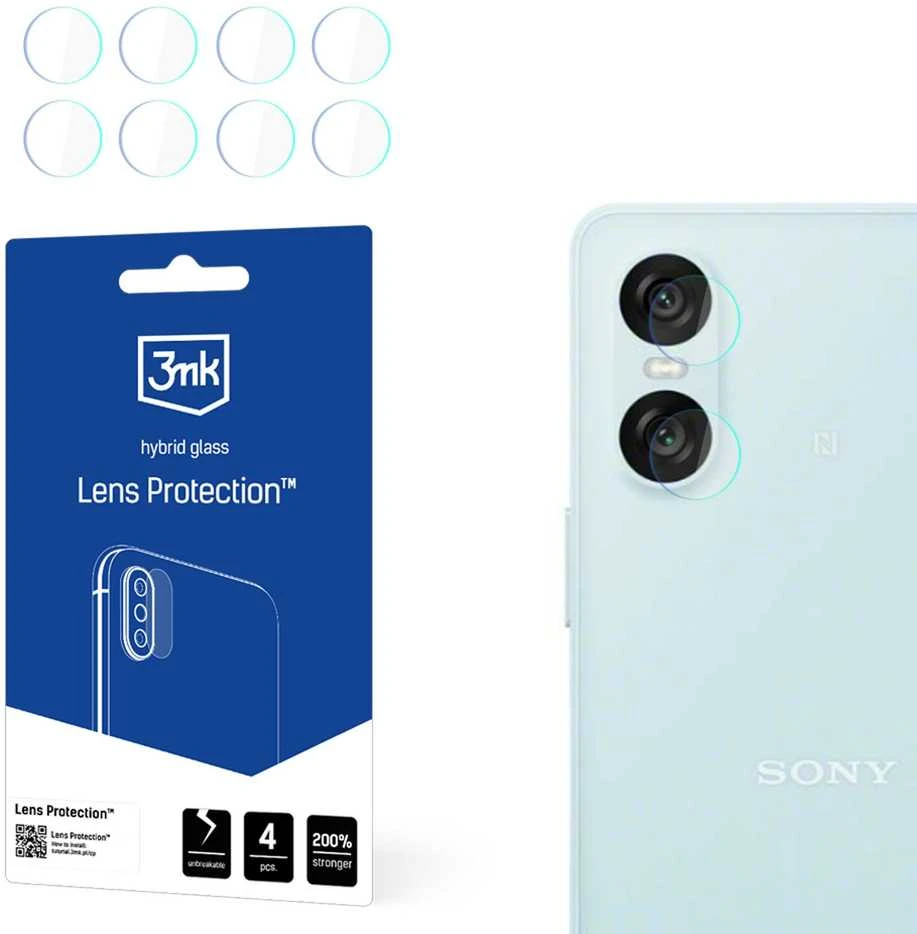 3MK Lens Protect Sony Xperia 10 VI telefono kameros objektyvo apsauga 4vnt