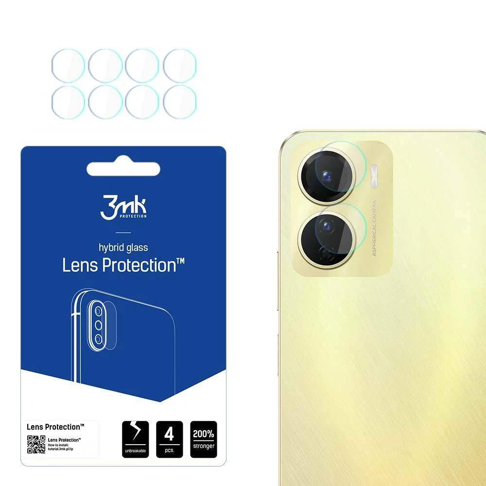 3MK „Vivo Y16“ kameros objektyvo apsauga (4 vnt.)