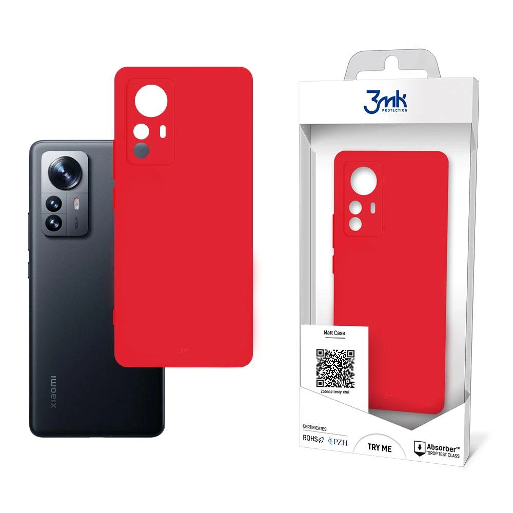 3MK matinis dėklas Xiaomi 12 Pro braškių spalvos