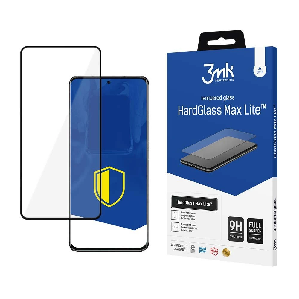 LCD apsauginis stikliukas 3mk Hard Glass Max Lite Xiaomi 13 juodas