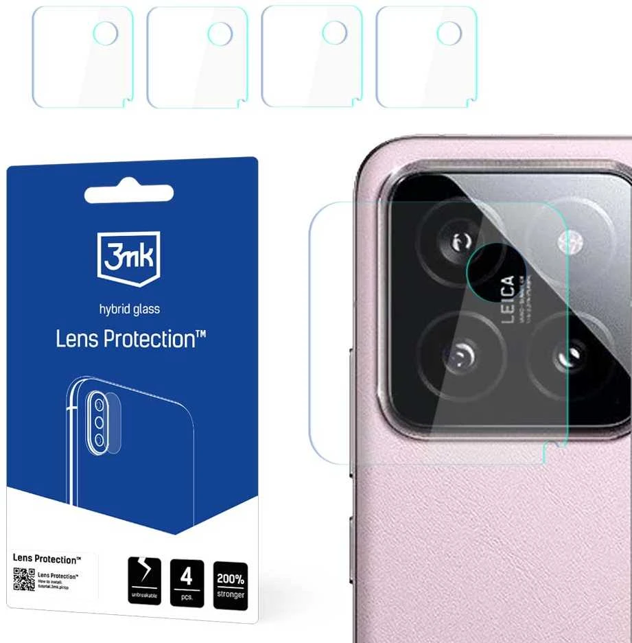 Nezatříděno 3MK objektyvo apsauga Xiaomi 14 kameros objektyvui, 4 vnt.