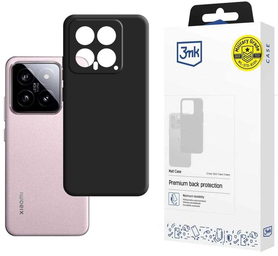 Dėklas 3mk Matt Case Xiaomi 14 juodas