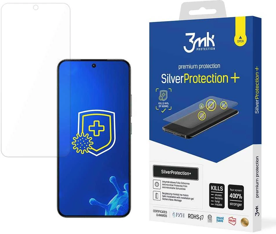 3MK Sidabrinis Protect+ Xiaomi 14Antimikrobinė plėvelė, tepama šlapia
