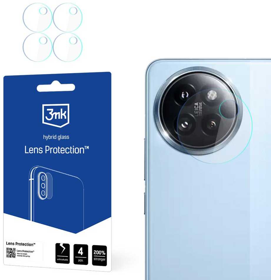 3mk Lens Protection™ hibridinis fotoaparato stiklas, skirtas Xiaomi 14 Civi