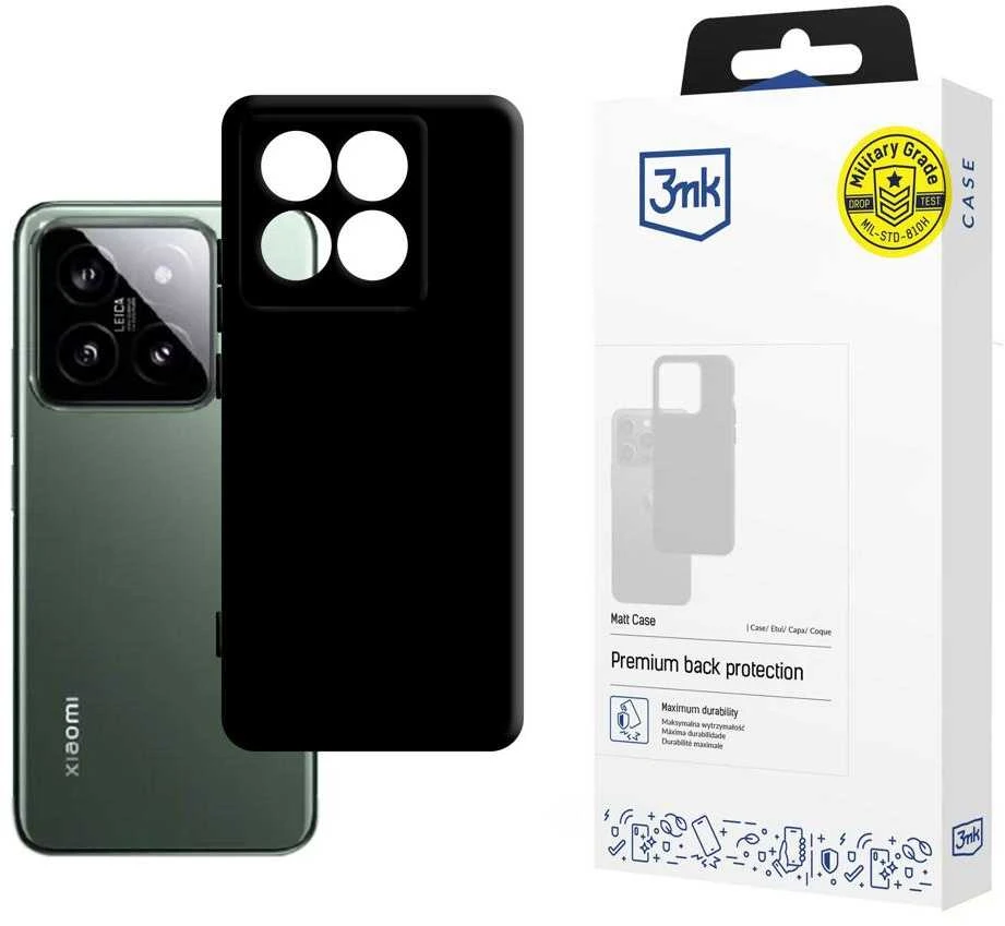 Dėklas 3mk Matt Case Xiaomi 14 Pro juodas