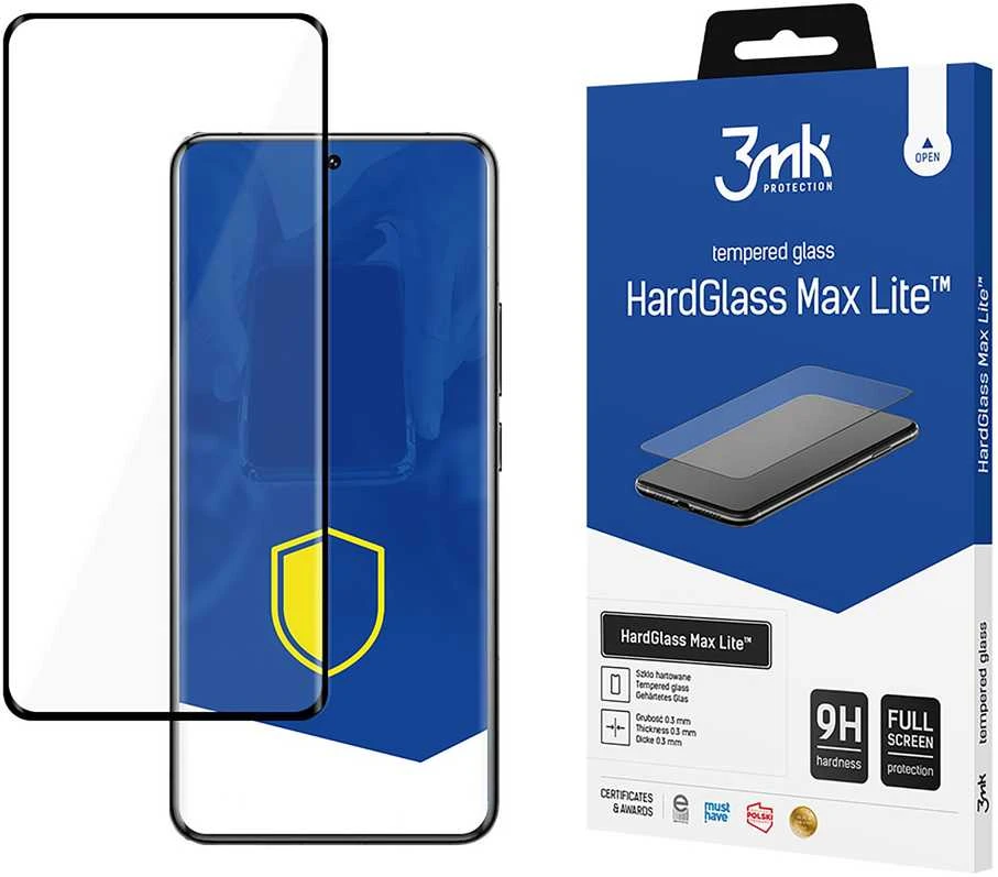 LCD apsauginis stikliukas 3mk Hard Glass Max Lite Xiaomi 14T Pro juodas
