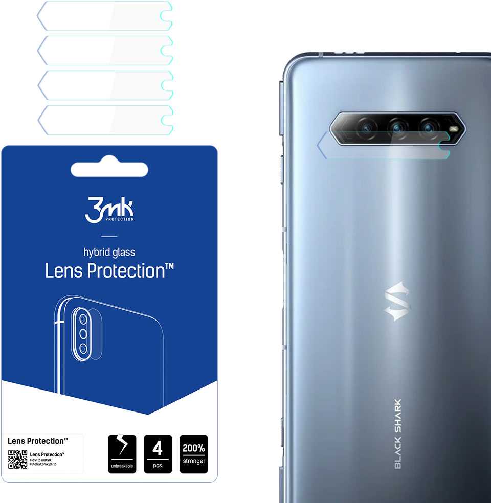 Xiaomi Juodas Shark 4 5G - 3mk Lens Protection