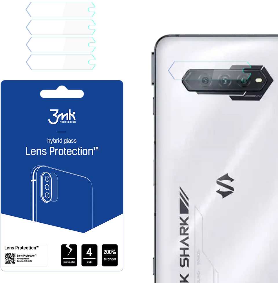 Xiaomi Juodas Shark 4S/4S Pro - 3mk Lens Protection