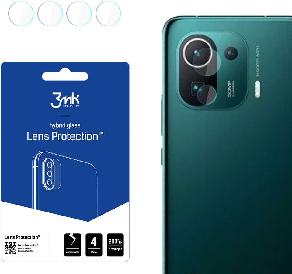 Xiaomi Mi 11 Pro 5G – 3mk objektyvo apsauga