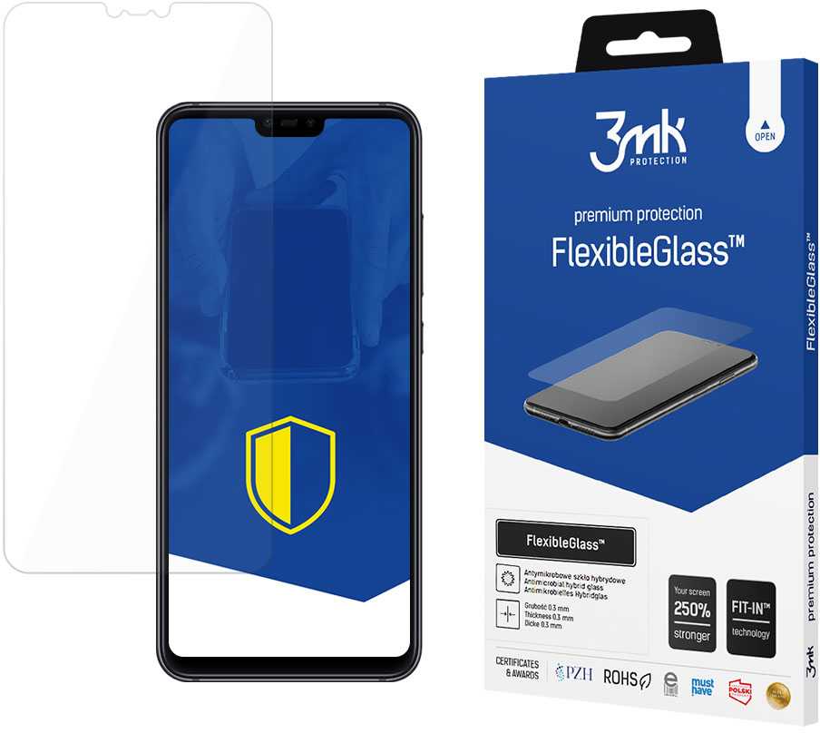 3mk hibridinis stiklas FlexibleGlass, skirtas Xiaomi Mi8 Lite Global