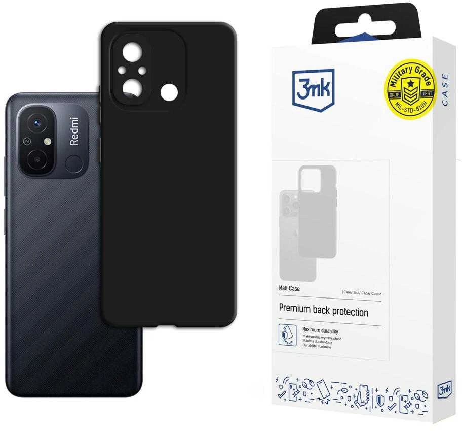 Dėklas 3mk Matt Case Xiaomi Redmi 11A/12C/Poco C55 juodas