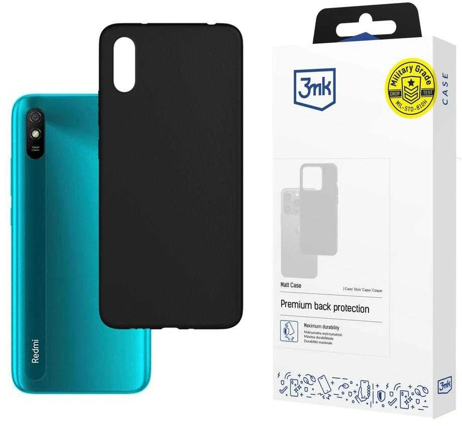Dėklas 3mk Matt Case Xiaomi Redmi 9A/9AT juodas