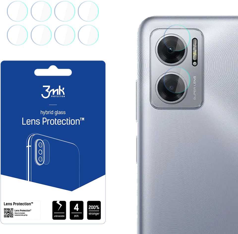 „Xiaomi Redmi Note 11E 5G“ / „Redmi 10 5G“ – 3mk objektyvo apsauga
