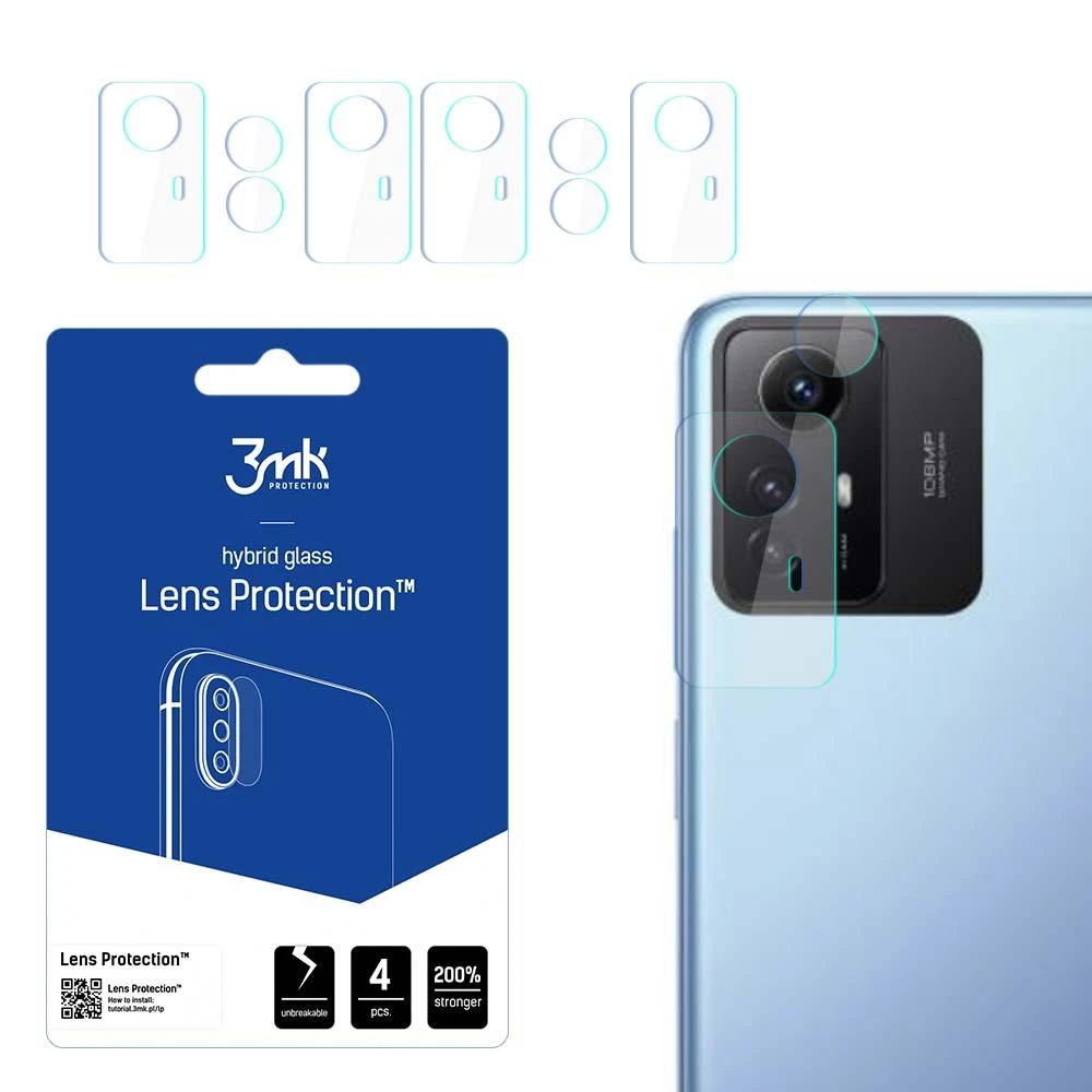 3mk Lens Protection™ hibridinis fotoaparato stiklas, skirtas Xiaomi Redmi Note 12s