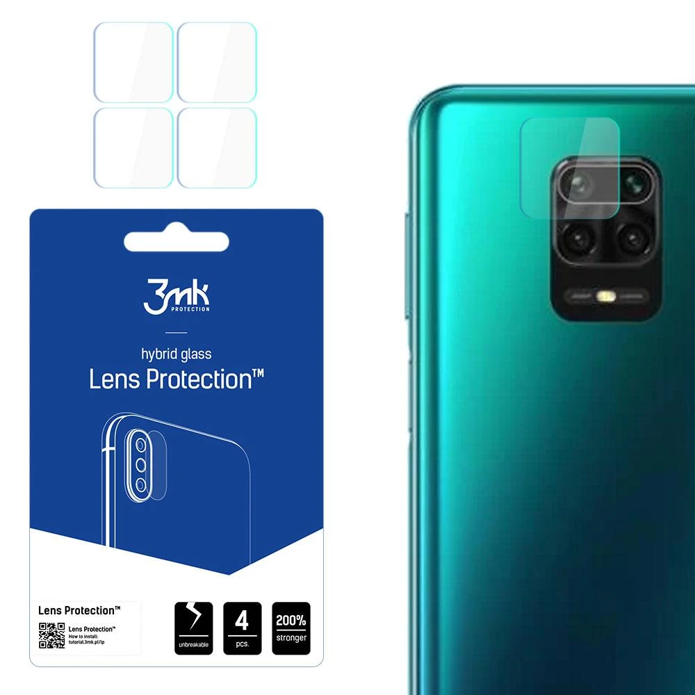 3mk Lens Protection™ hibridinis fotoaparato stiklas Xiaomi Redmi Note 9 Pro Max
