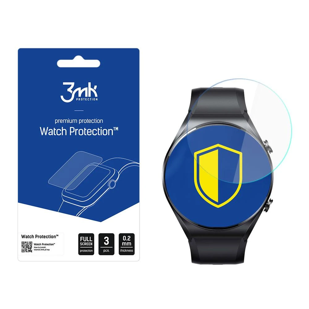 Aapsauginis ekrano stiklas 3MK išmaniojo laikrodžio Xiaomi Watch S1