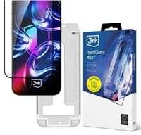 Apsauginis stiklas 3MK HardGlass Max su aplikatoriumi skirtas Apple iPhone 16 Pro/17