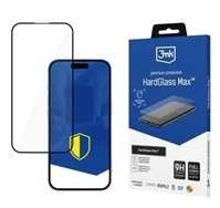 3mk HardGlass Max - Apsauginis stiklas skirtas iPhone 17 Pro (Juodas)
