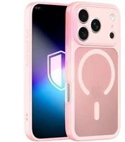 3mk Misty telefonų dėklas su MagSafe palaikymu iPhone 17 Pro Max | iPhone 18 Pro Max rožinis
