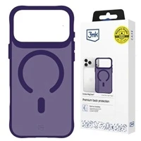 3Mk apsaugos 3mk dūminis „MagCase“ dėklas iPhone 17 Pro Max - violetinė-permatoma