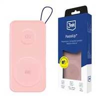 3MK Powerbank PastelUp 10,000mAh 22.5Wz Magsafe +charging Apple Watch rožinės spalvos