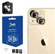 3MK Lens Protection Pro iPhone 14 Plus 6,7″ auksinis Objektyvo apsauga su montavimo rėmeliu