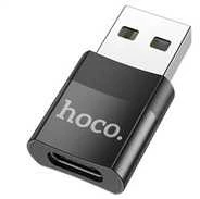 Adapteris Hoco UA17 USB-A to Type-C juodas