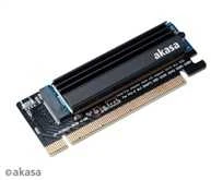 Akasa M.2 PCIe Adapteris with Cooler – juodas