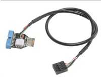 Akasa vidinis USB 3.1 į vidinį USB 3.0 adapterį - 40 cm