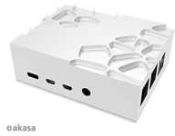 Akasa Aliuminio obudowa do Raspberry Pi 4B su Thermal–Kit – sidabrinė
