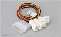 Akasa Molex – 3 kontaktų x4, daugiaspalvis (AK-CB001)