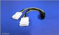Akasa dual 4pin į 6pin PCIe adapteris