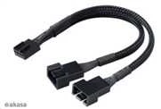 Akasa PWM Fan Splitter, 4 Pack – juodas