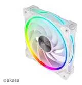 Akasa SOHO AR Addressable-RGB korpuso ventiliatorius, baltos spalvos – 120mm
