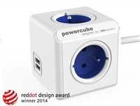 Allocacoc PowerCube Extended 4 lizdai 2x USB 1,5m malūnėlis