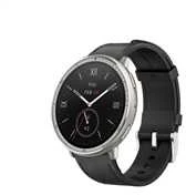 Išmanusis laikrodis - Amazfit Active 2, Sidabrinės spalvos korpusas su juodos spalvos odiniu diželiu
