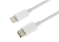 AVACOM duomenų ir įkrovimo USB laidas, Type-C - Lightning, 100 cm, baltas