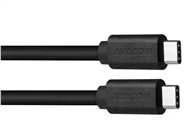 AVACOM DUOMENŲ IR ĮKROVIMO KABELAS USB TYPE-C - USB TYPE-C, 40cm, Juodas