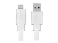 AVACOM MFI-120W USB KABELAS - ŽAIBAS, MFI SERTIFIKACIJA, 120cm, Baltas