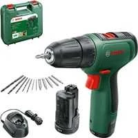 Bosch EasyDrill 1200 (2x1,5 akumuliatoriai) Akumuliatorinis dviejų greičių gręžtuvas - suktuvas