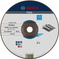 Bosch Pjov.diskas, lenktas 230x22,2x2,5mm, metalui