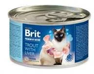 BRIT PREMIUM BY NATURE šlapias kačių ėdalas - upėtakis su kepenėlėmis 200 g