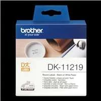 Brother DK-11219 Apvalios etiketės Balta