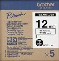 BROTHER HGE231V5 12 Juodas ON Baltas