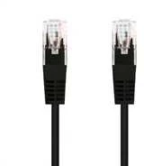 C-TECH kabelis patchcord Cat5e, UTP, juodas, 5m