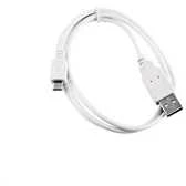 Kabelis USB C-Tech USB-A - microUSB 2 m Baltas (CB-USB2M-20W)