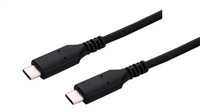 C-TECH kabelis USB 4.0, Type-C (CM/CM), PD 100W, 40Gbps, 0.5m, juodas