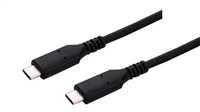 C-TECH kabelis USB 4.0, Type-C (CM/CM), PD 100W, 40Gbps, 1m, juodas