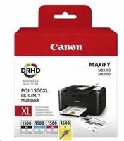 Canon PGI-1500XL C, M, Y, BK rašalo kasečių sudėtinė pakuotė